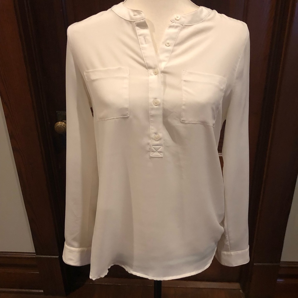 Cute sheer white blouse